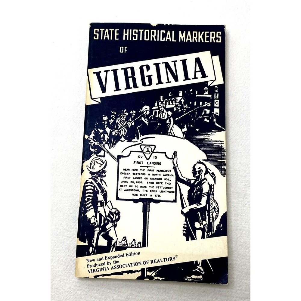 State Historical Markers of Virginia Bicentennial Ed. 1975 History Ephemera